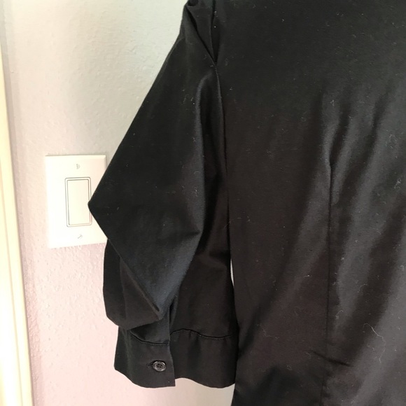 Robbi and Nikki black shirt w puff short sleeves - Picture 7 of 16